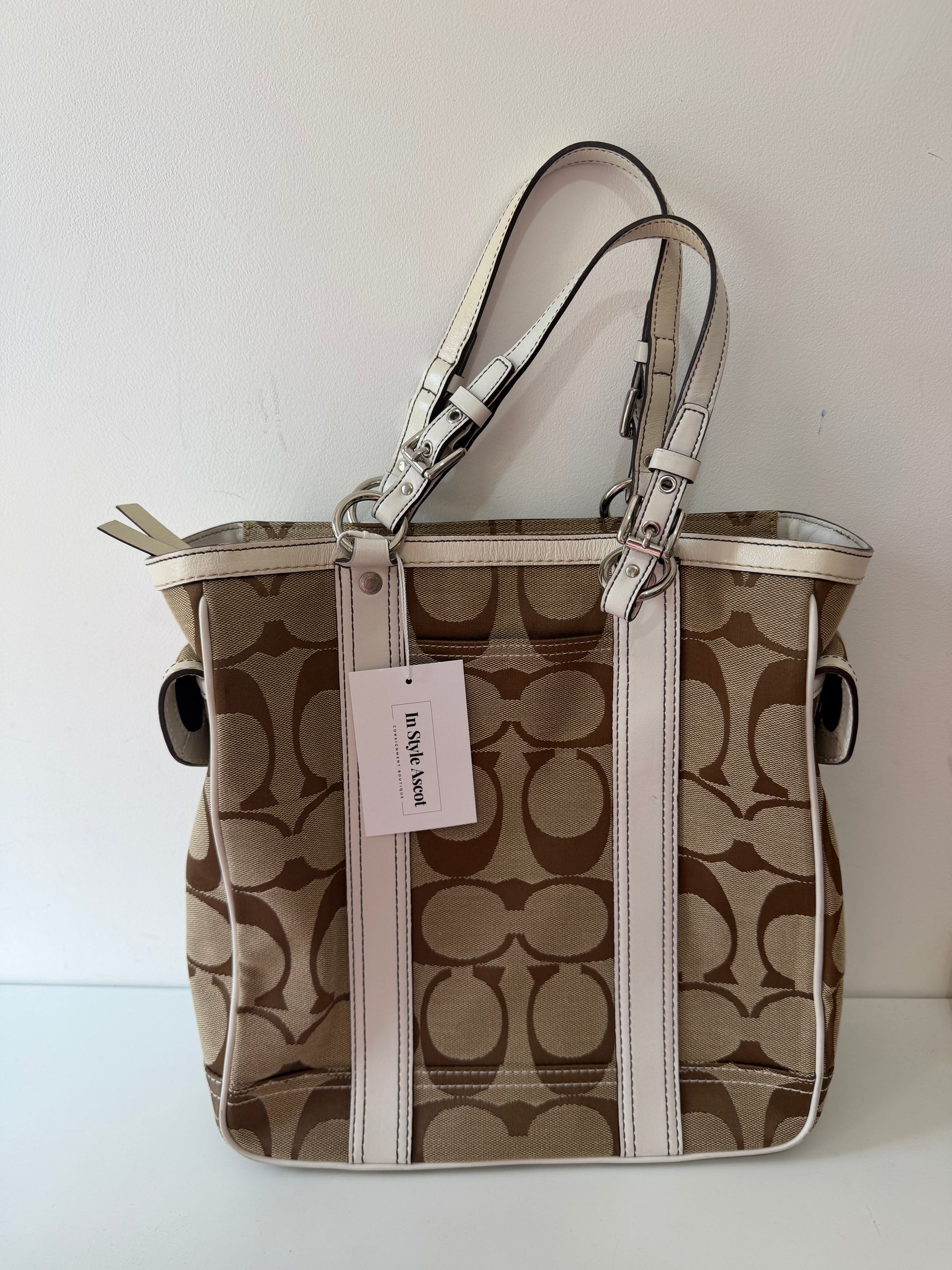 Preloved beige Coach bag