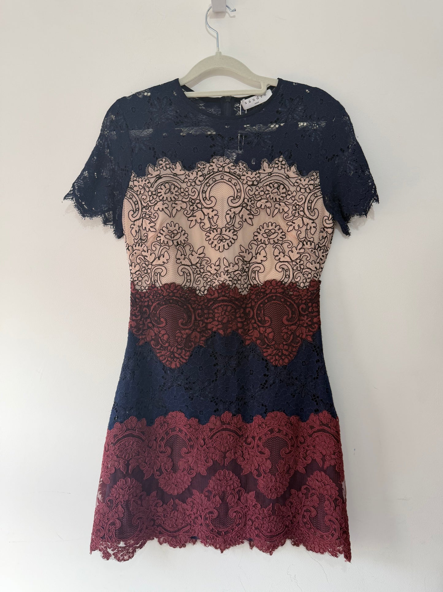 Preloved, Navy Sandro Dress, UK 8