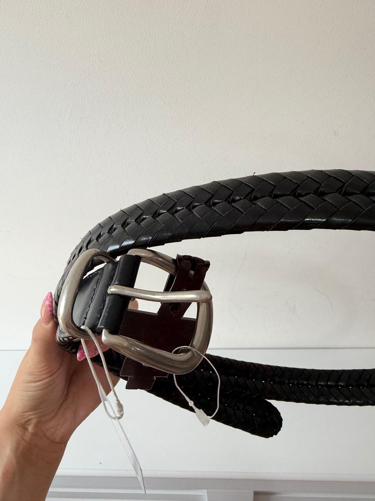Preloved, Black with Silver Hardware  Coach Belt, 40 Waist