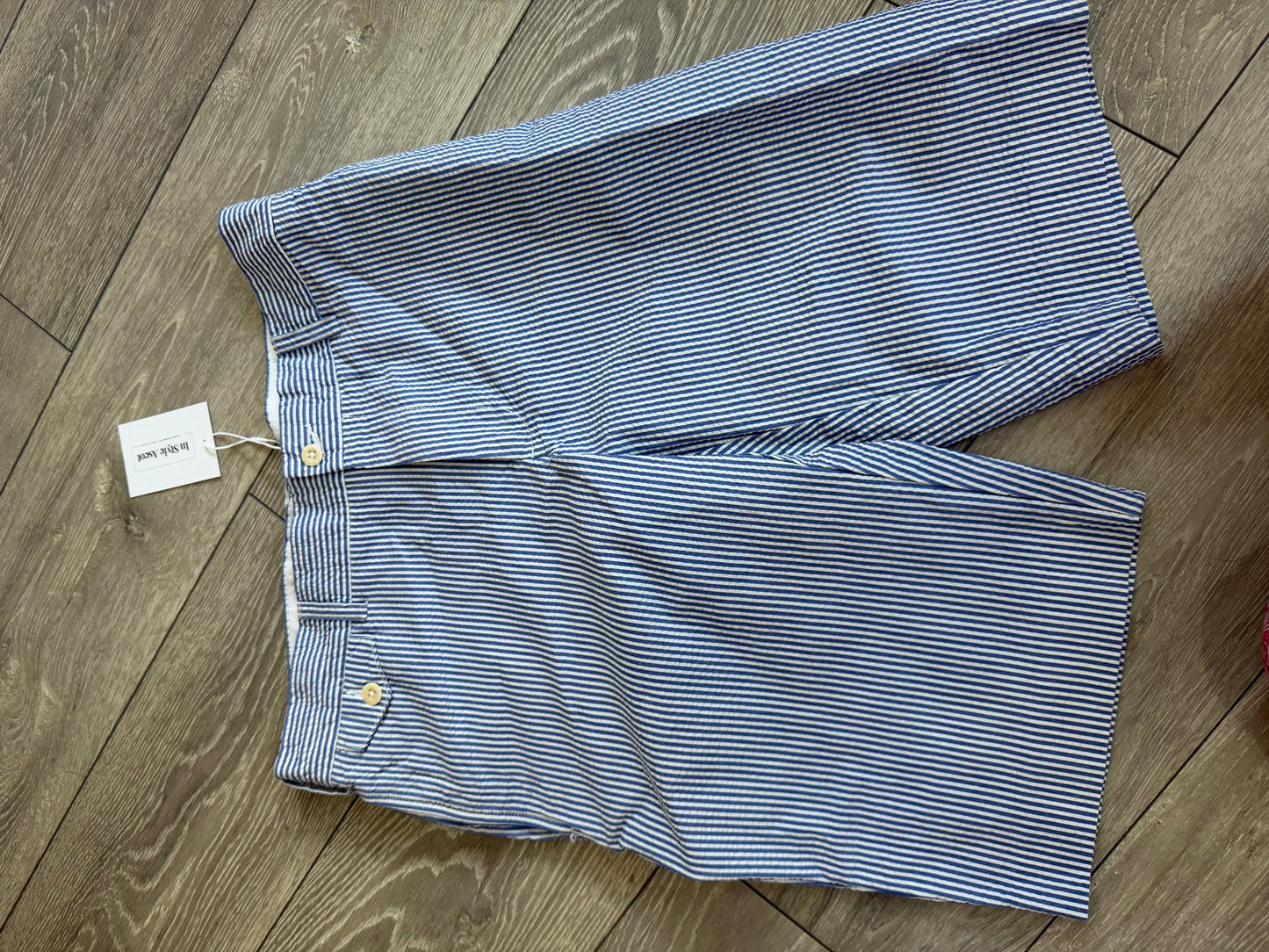 Preloved Striped blue and white Ralph Lauren Shorts, Size M