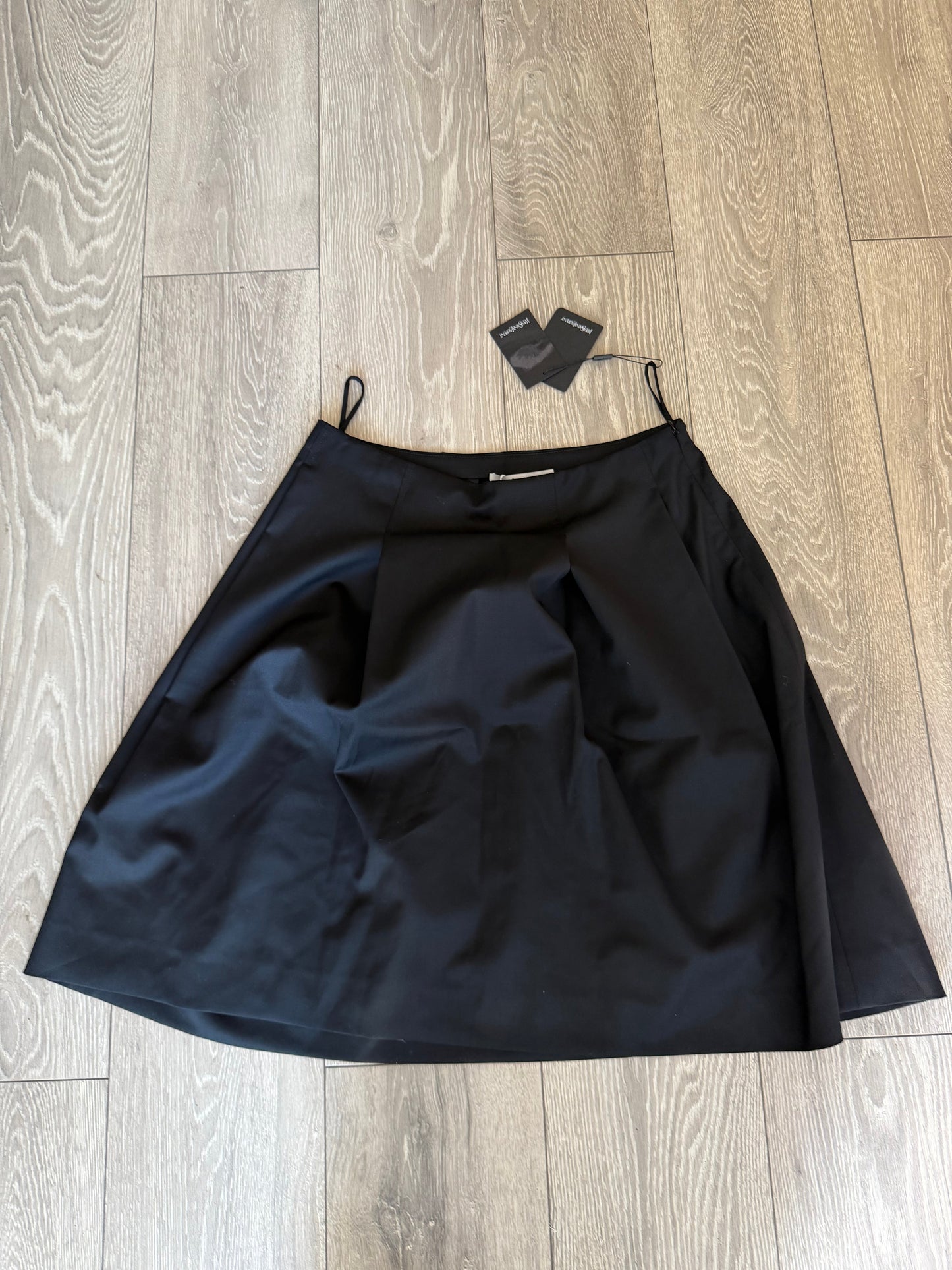 Preloved, Black YSL Skirt, UK 10