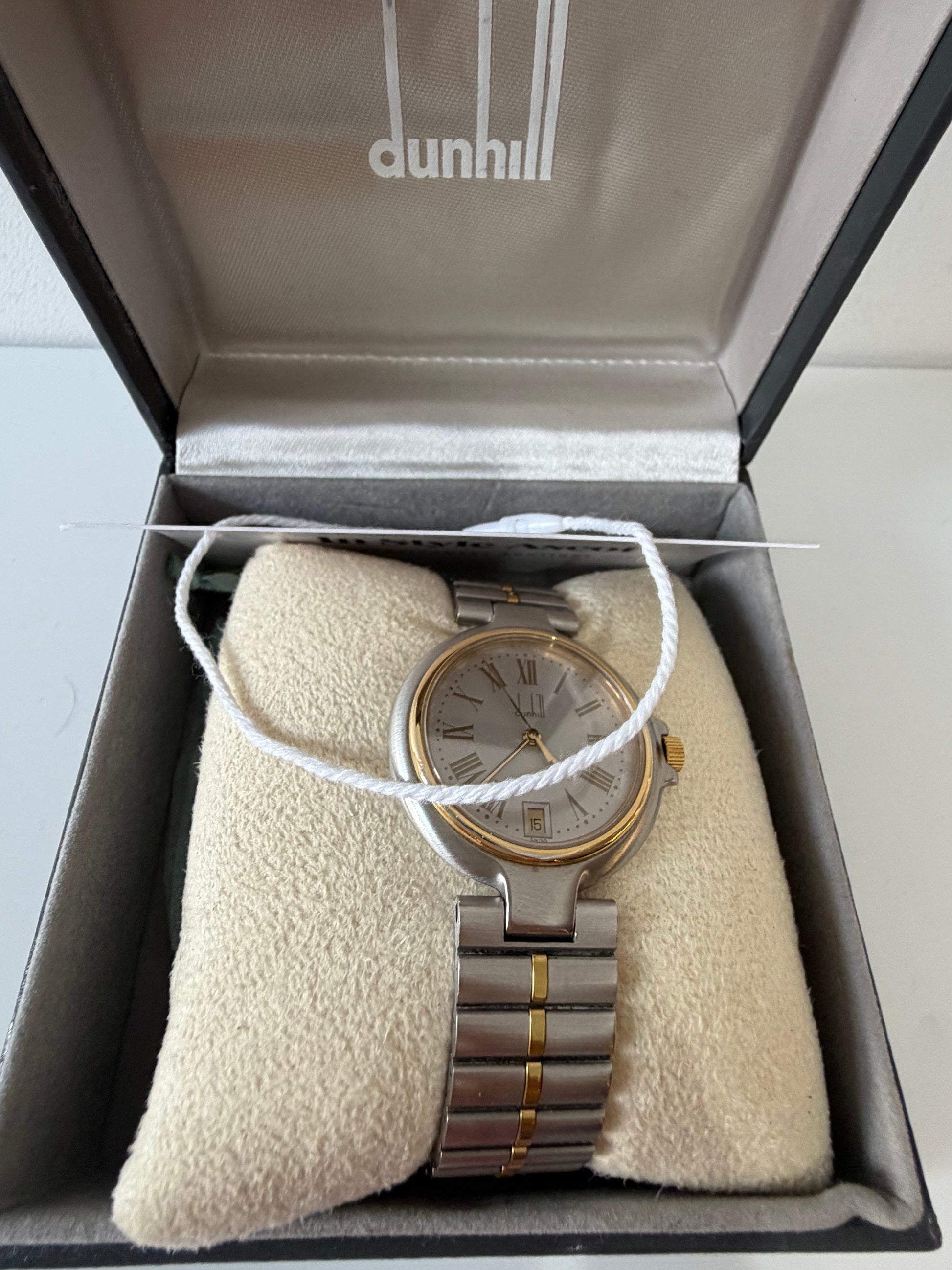 Preloved silver and gold Dunhill Watch
