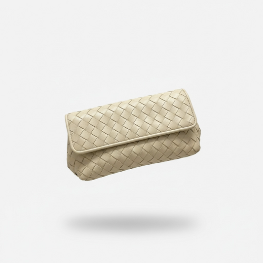 Preloved Cream Bottega Veneta Clutch, Small