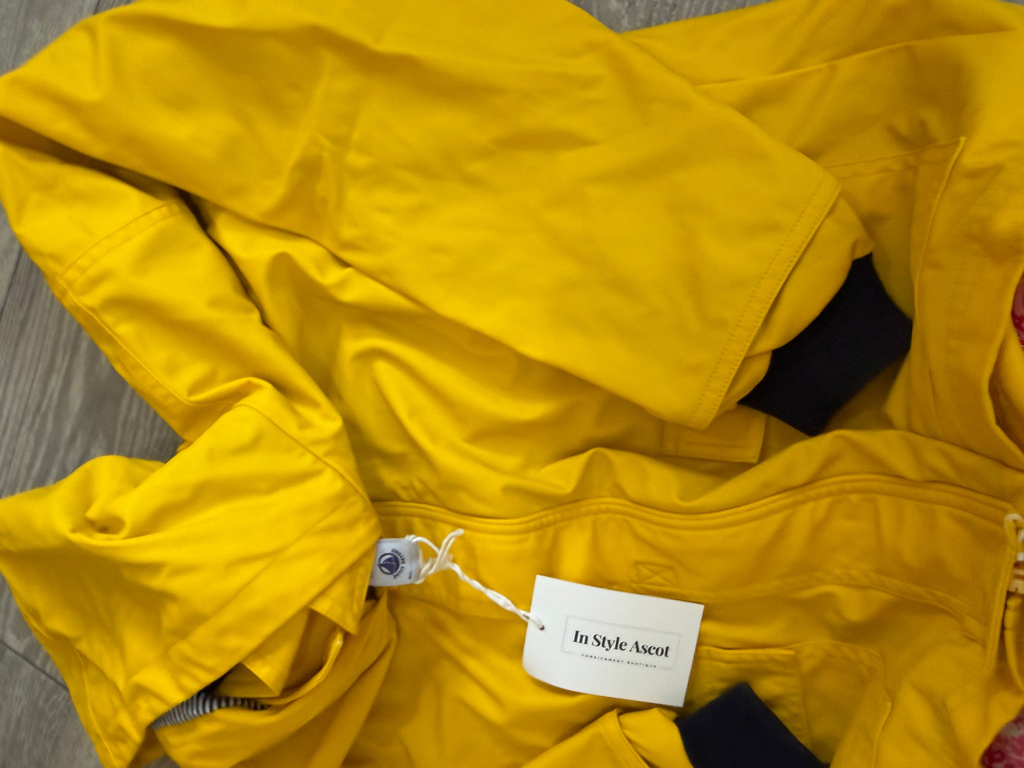 Preloved Yellow Petit bateau Kids Coat, Age 12