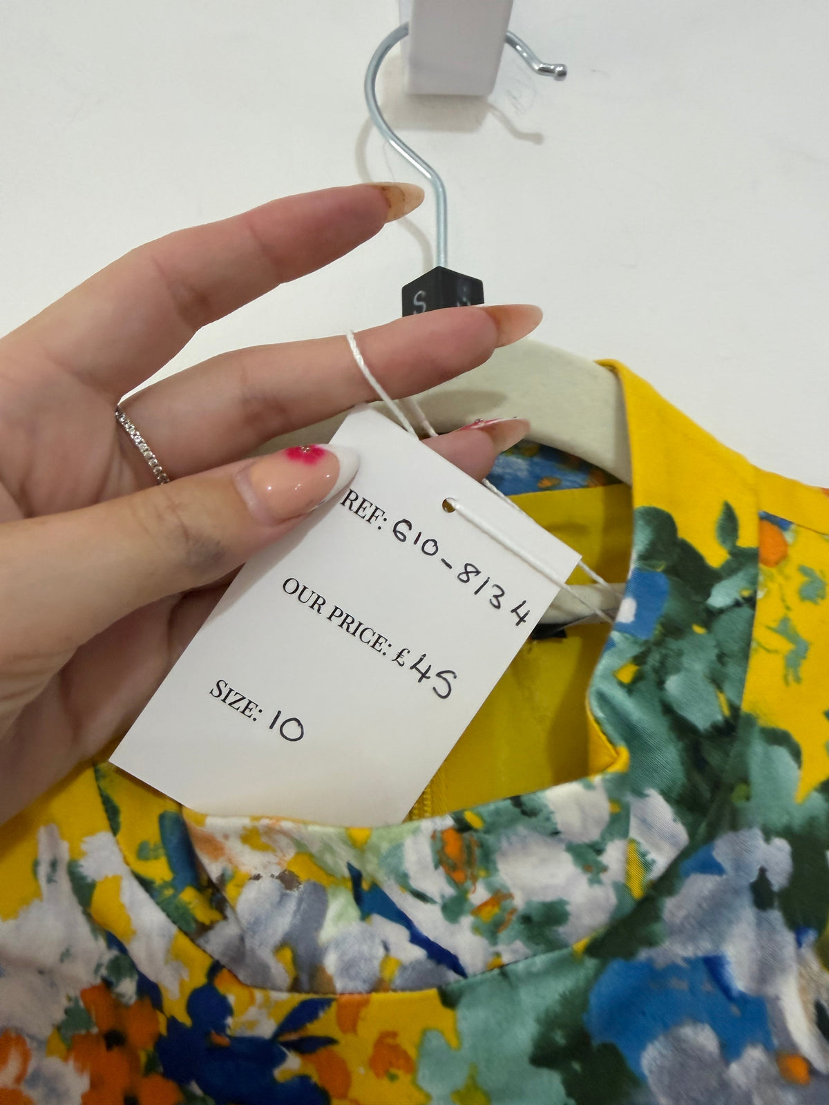 Preloved Yellow Karen Millen Dress, Size 10