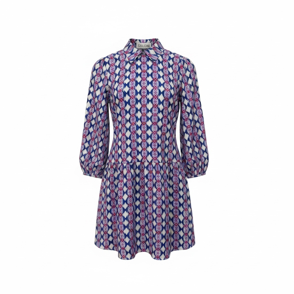 Preloved brand new Multicoloured Saloni Dress, Size 8