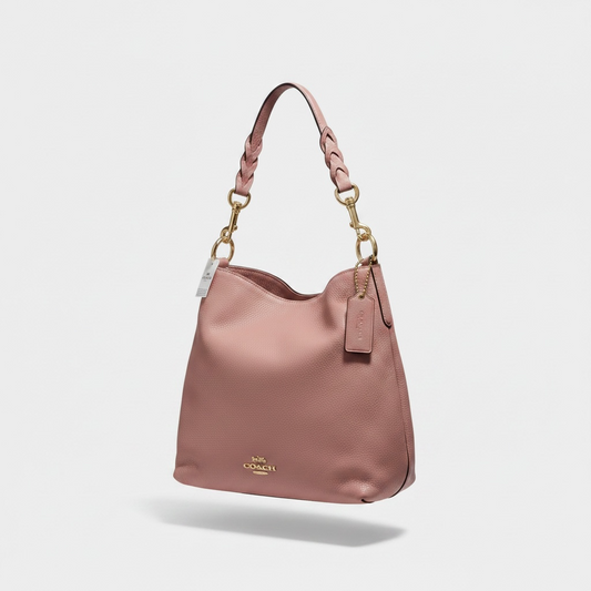 Preloved, Antique Pink with gold hardware Coach Tote Handbag