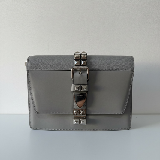Preloved Light Grey Prada Bag