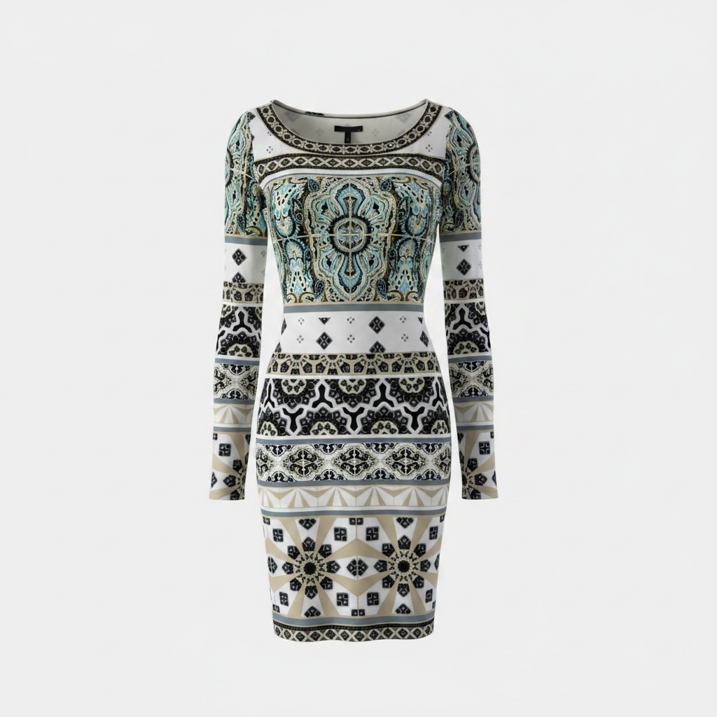 Preloved Multi Hale Bob Dress, Medium