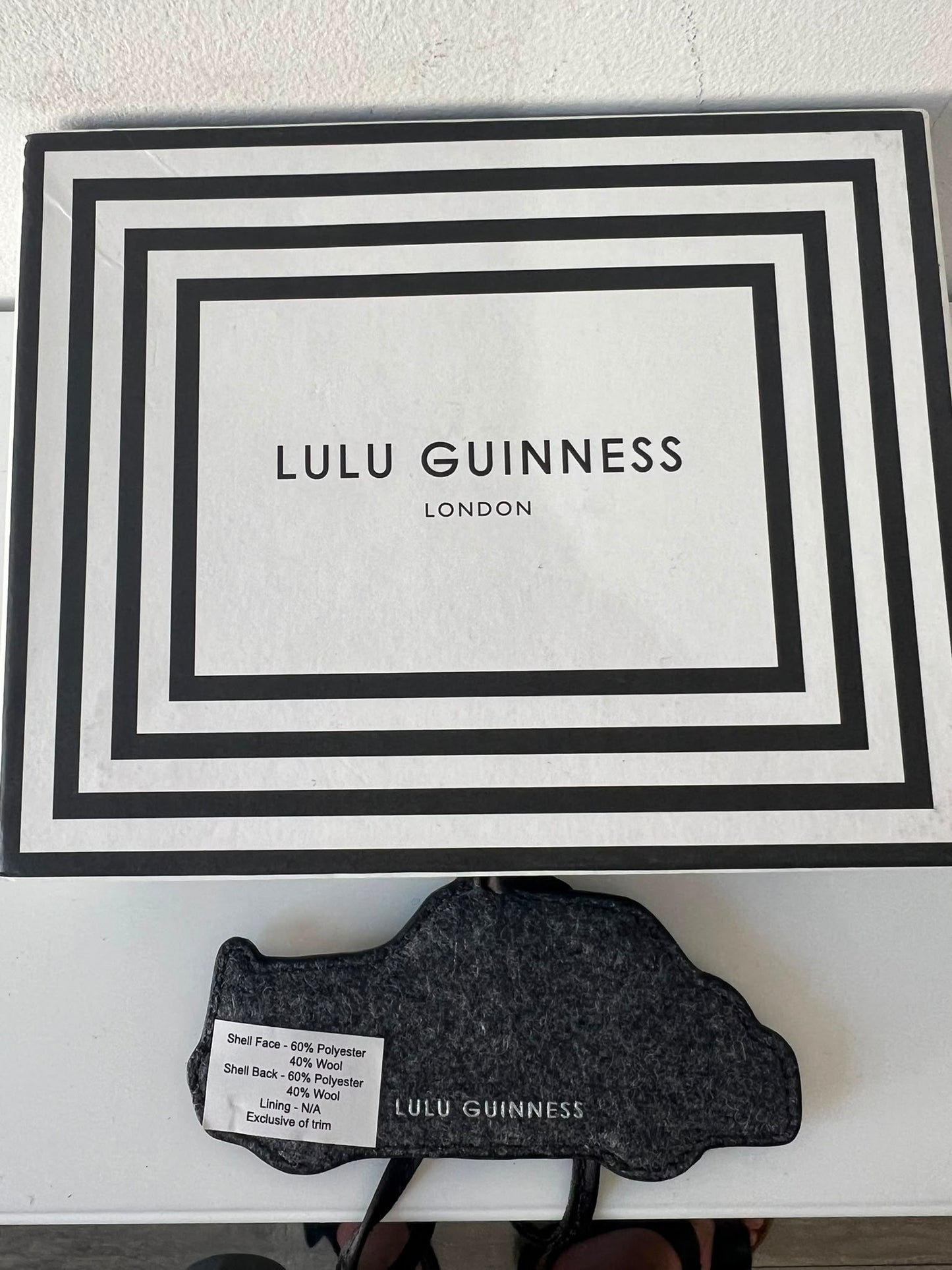 Preloved Black Lulu Guiness Keyring