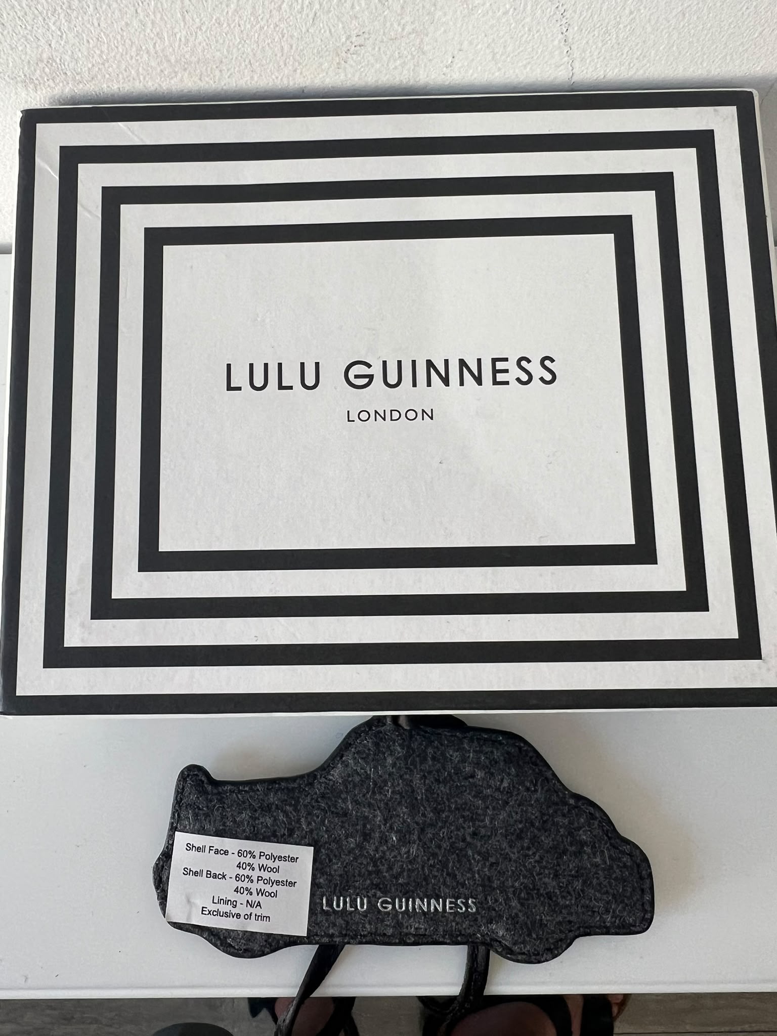 Preloved Black Lulu Guiness Keyring