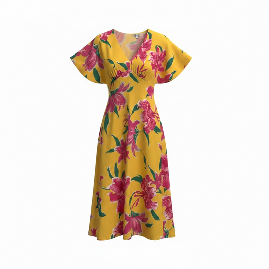 Preloved, Mustard Yellow Yumi Dress