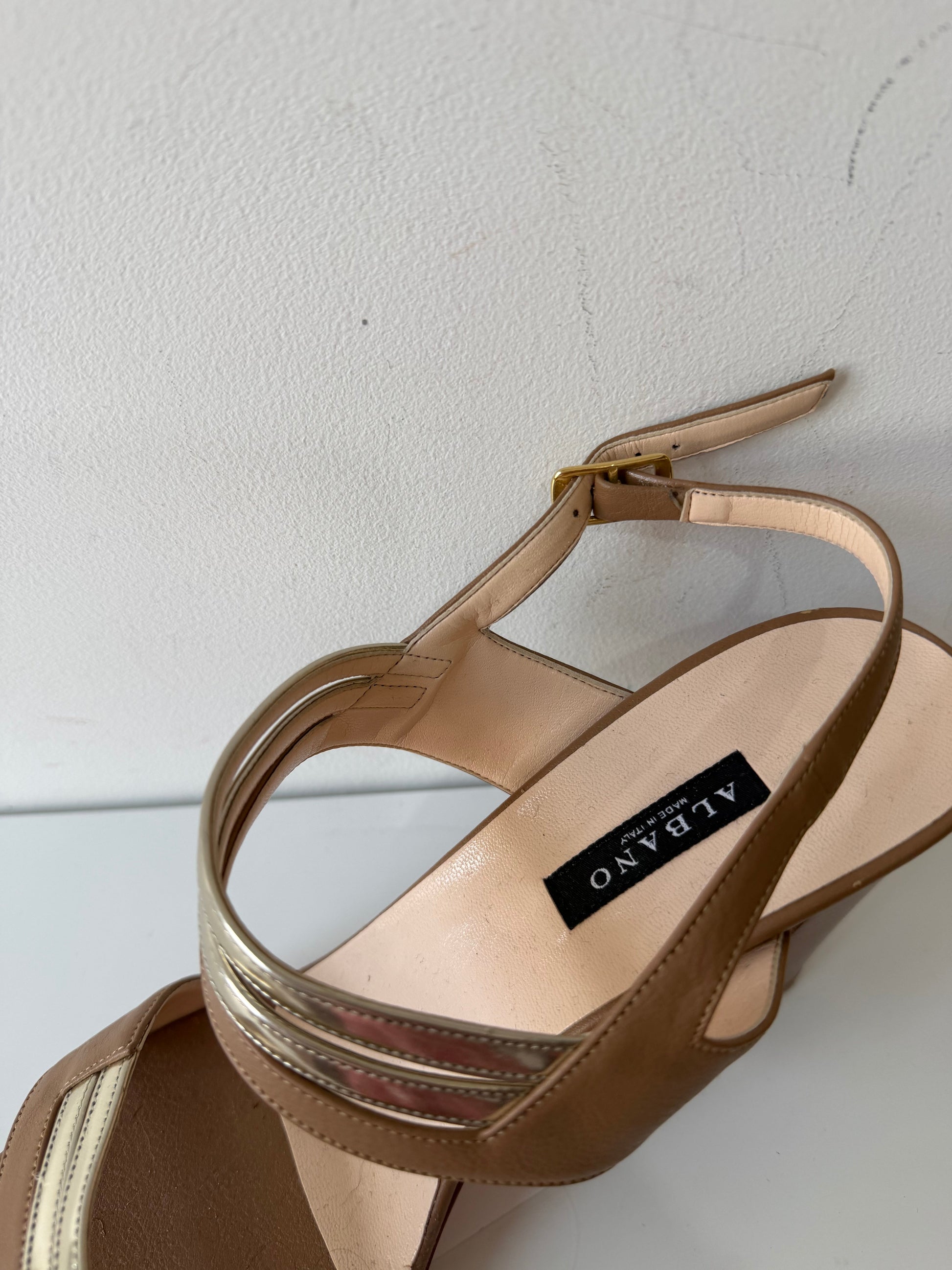 Preloved, Beige  Albano Heels, Size 41 - UK 8
