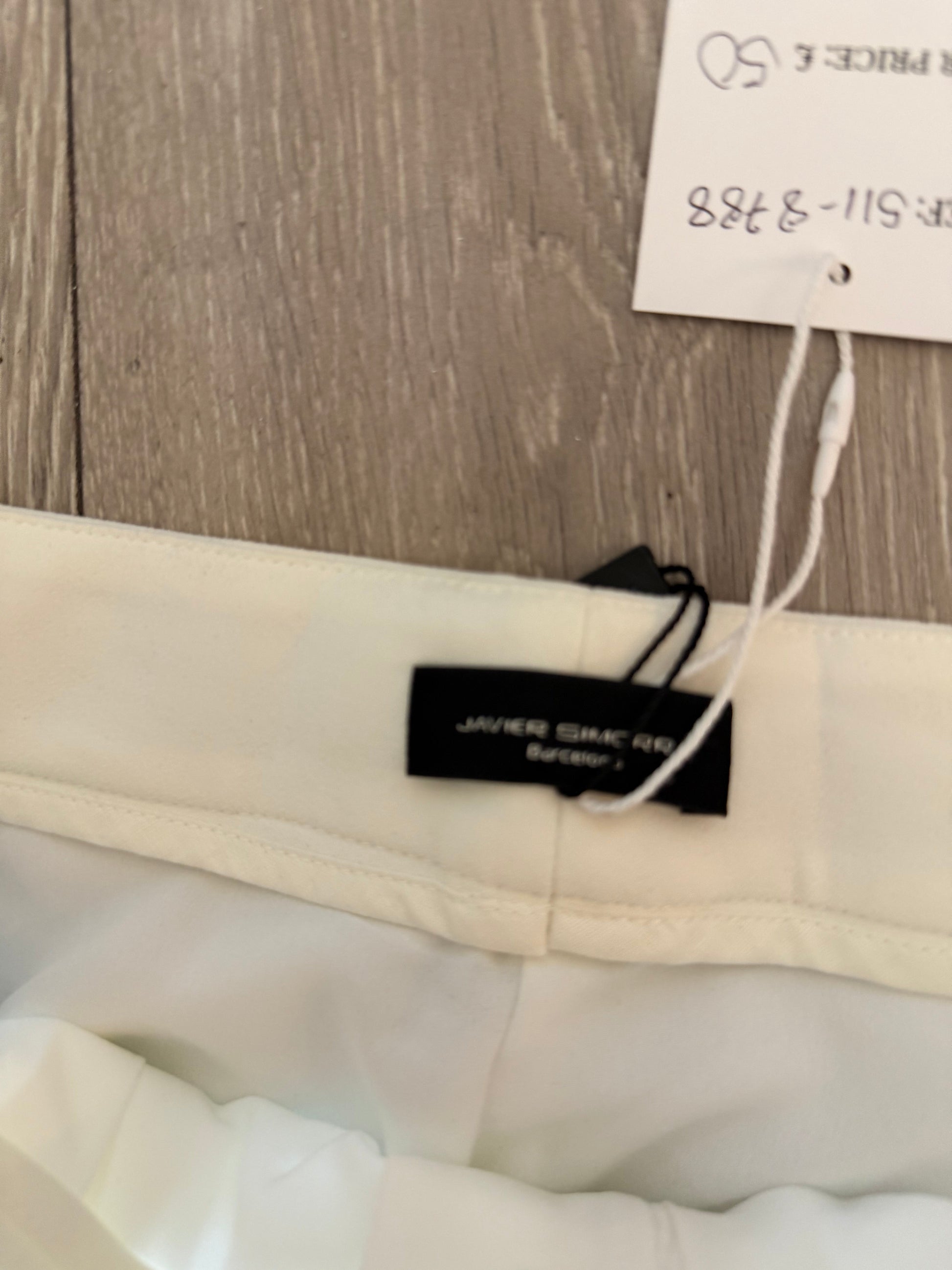 Preloved cream Javier simorra Trousers, Size Uk 14