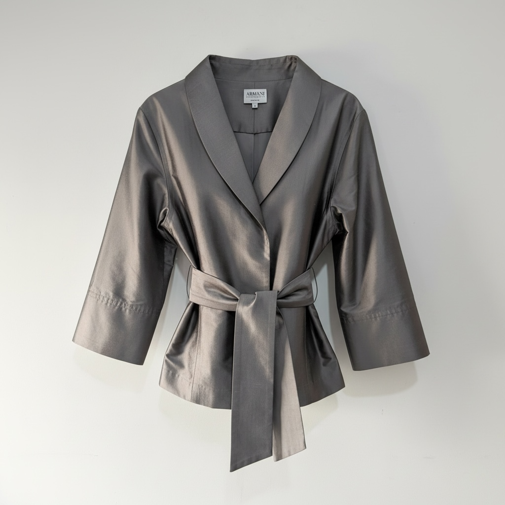Preloved Grey Armani Blazer, Size 12