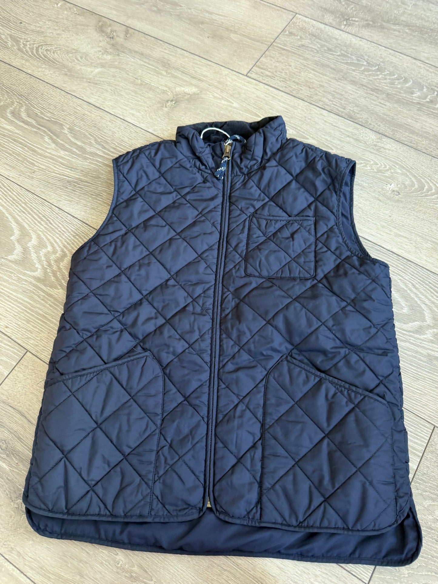 Preloved Navy Blue Crewcuts Gilet, Age 12