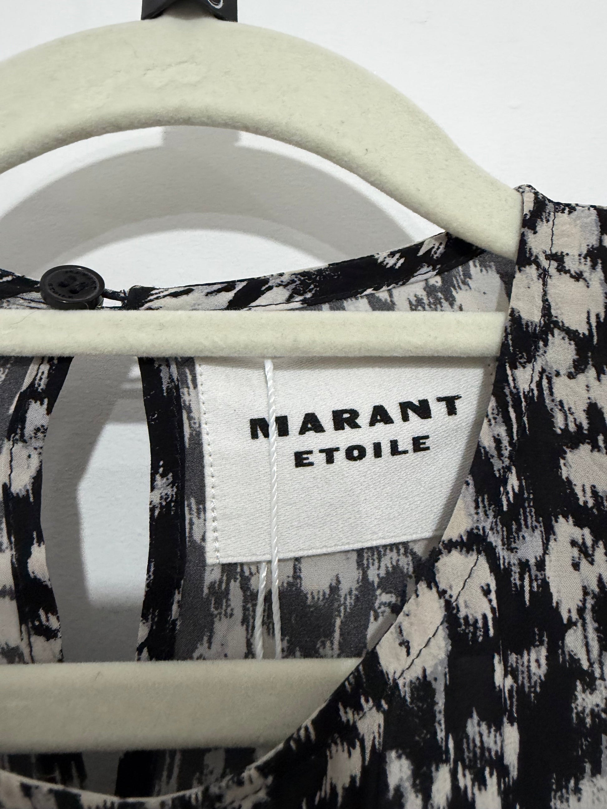 Preloved, Black and White Isabel Marant Étoile Dress, Size 10