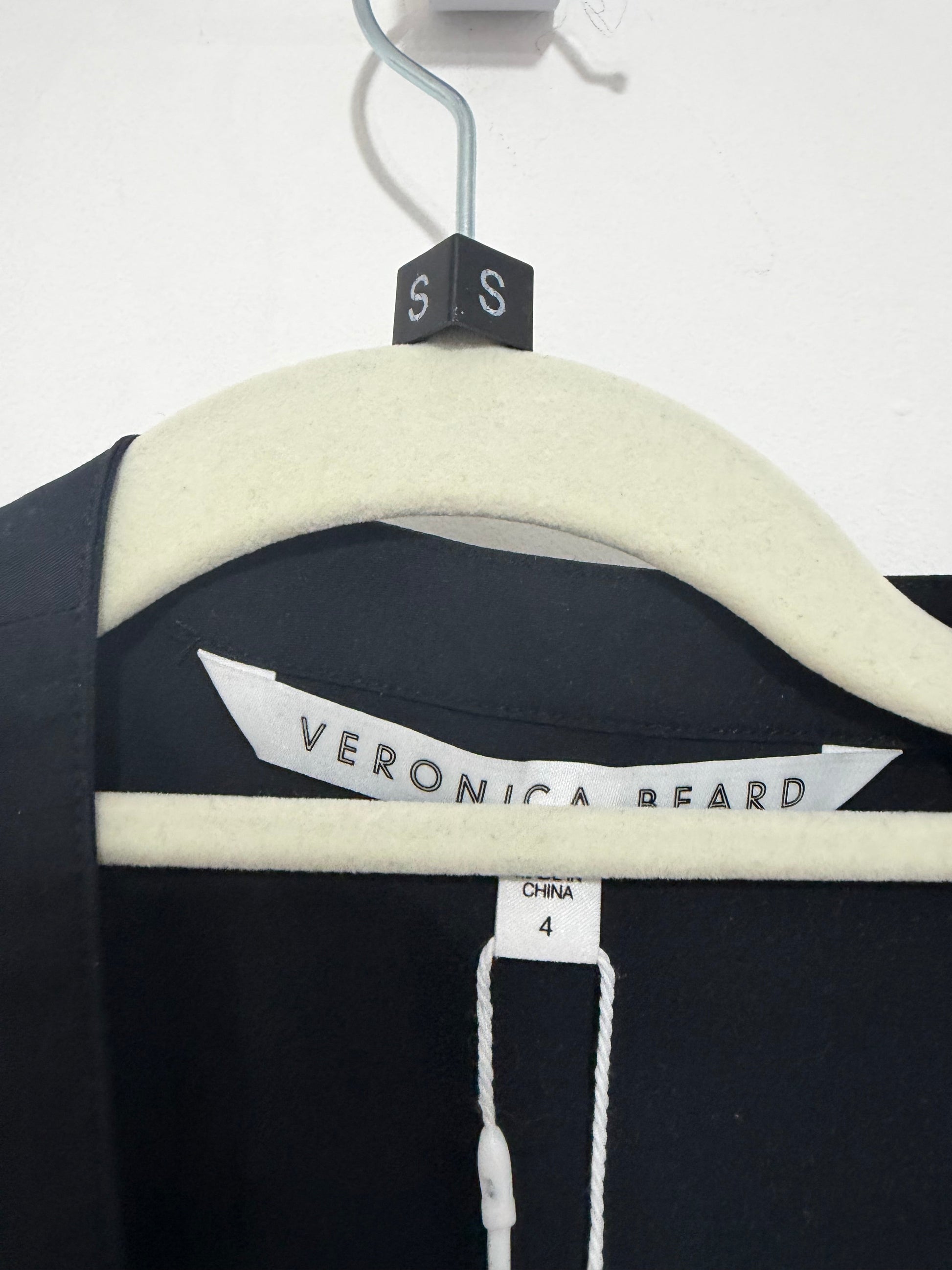 Preloved Black Veronica Beard Dress, Size UK 8