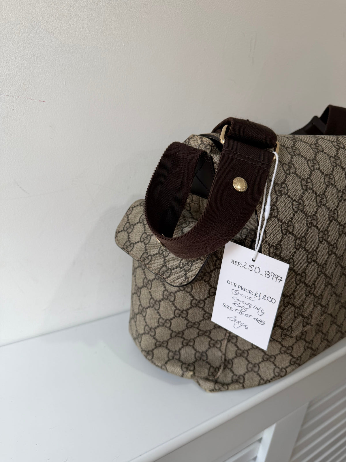 Pre-owned Gucci GG Supreme Canvas Gucci Large Changing Bag, Large