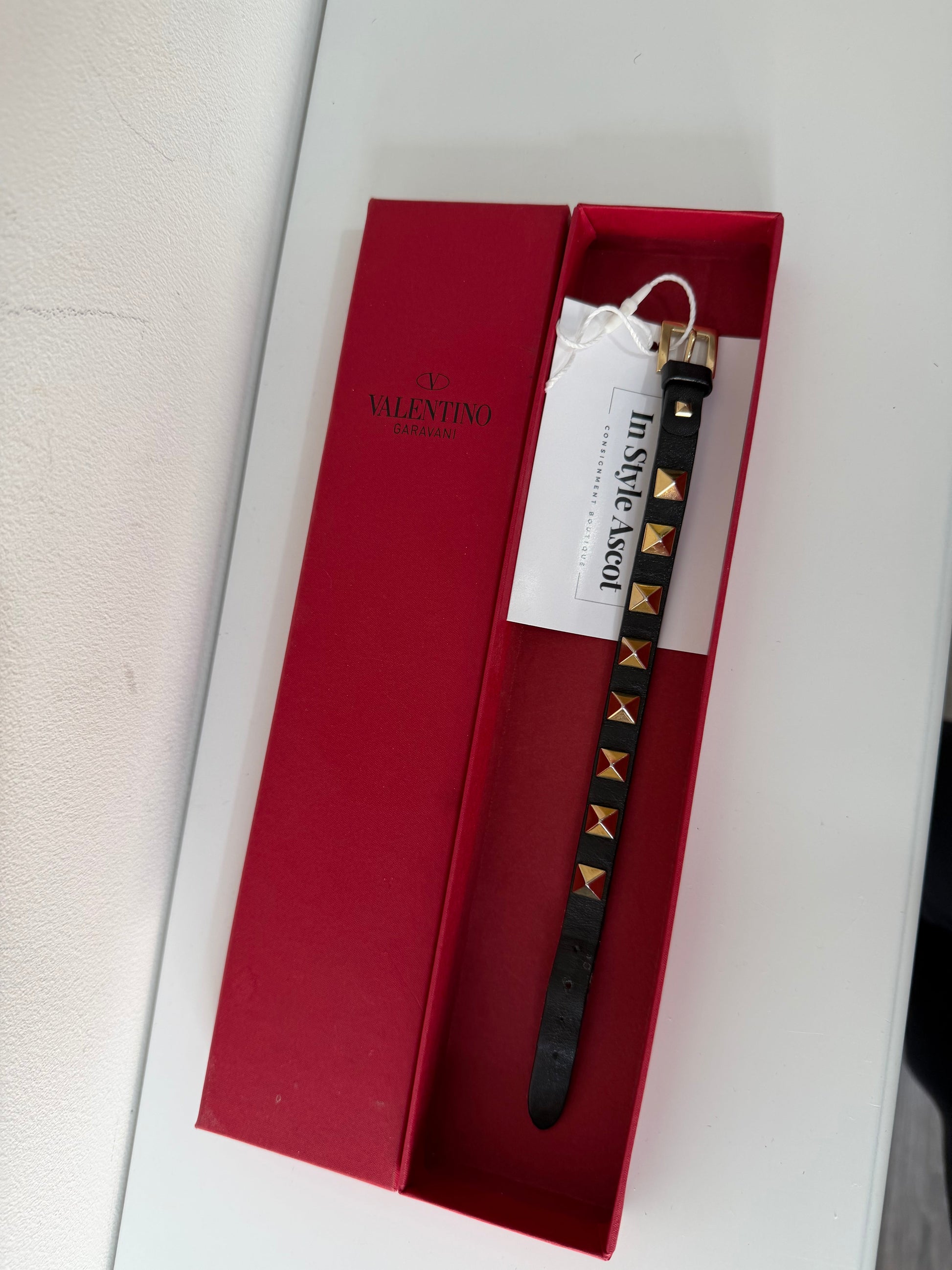Preloved Black Valentino Bracelet