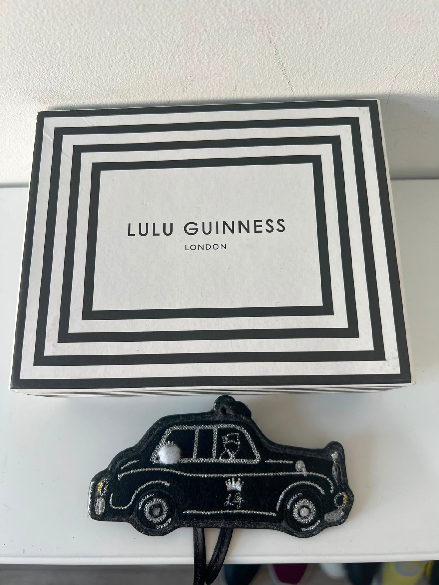 Preloved Black Lulu Guiness Keyring