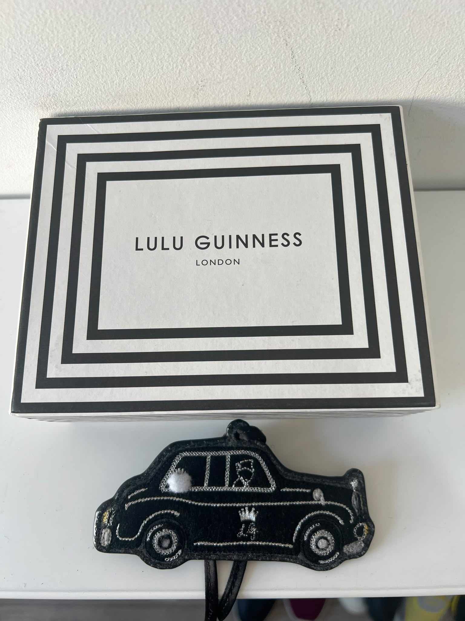 Preloved Black Lulu Guiness Keyring