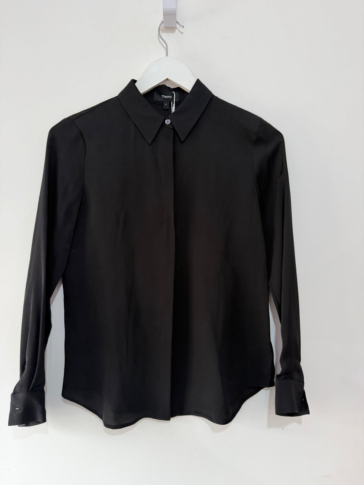 Preloved, Black Theory Shirt, UK 6