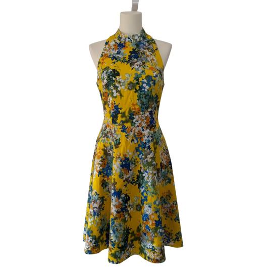 Preloved Yellow Karen Millen Dress, Size 10