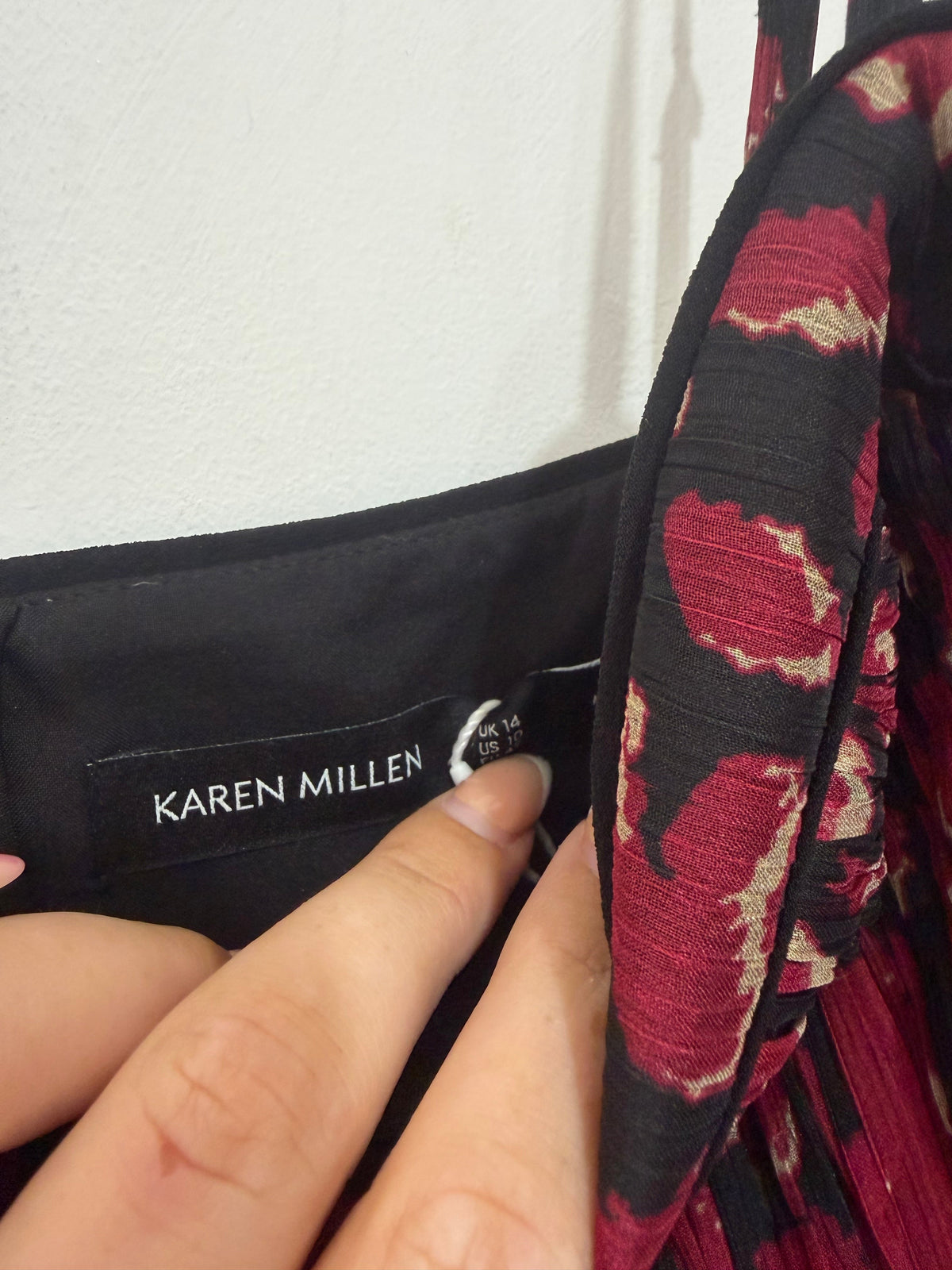 Preloved black Karen Millen Dress, Size 12-14