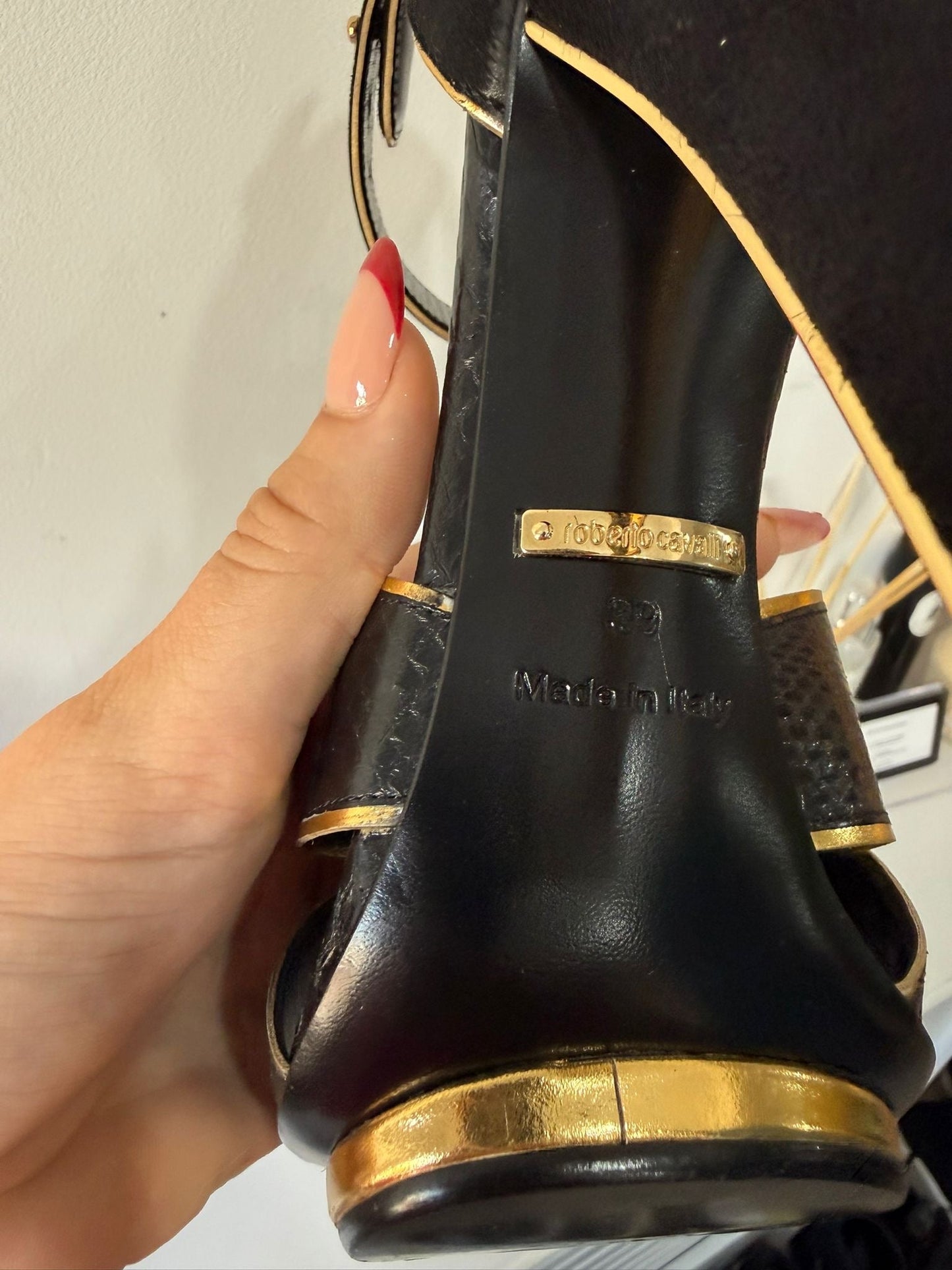 Preloved, Black Roberto Cavalli Heels, Size 39 - UK 6