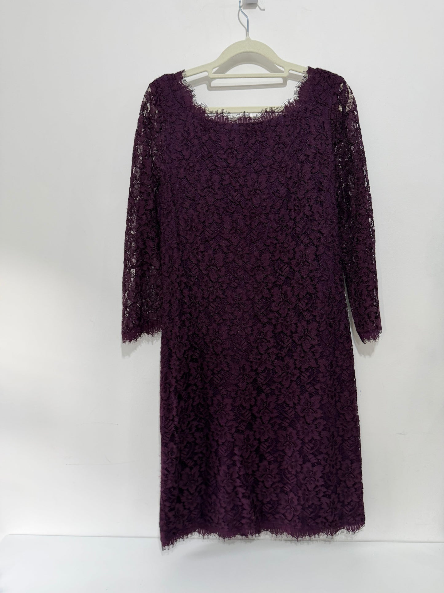 Preloved, Purple DVF Dress, Size 12