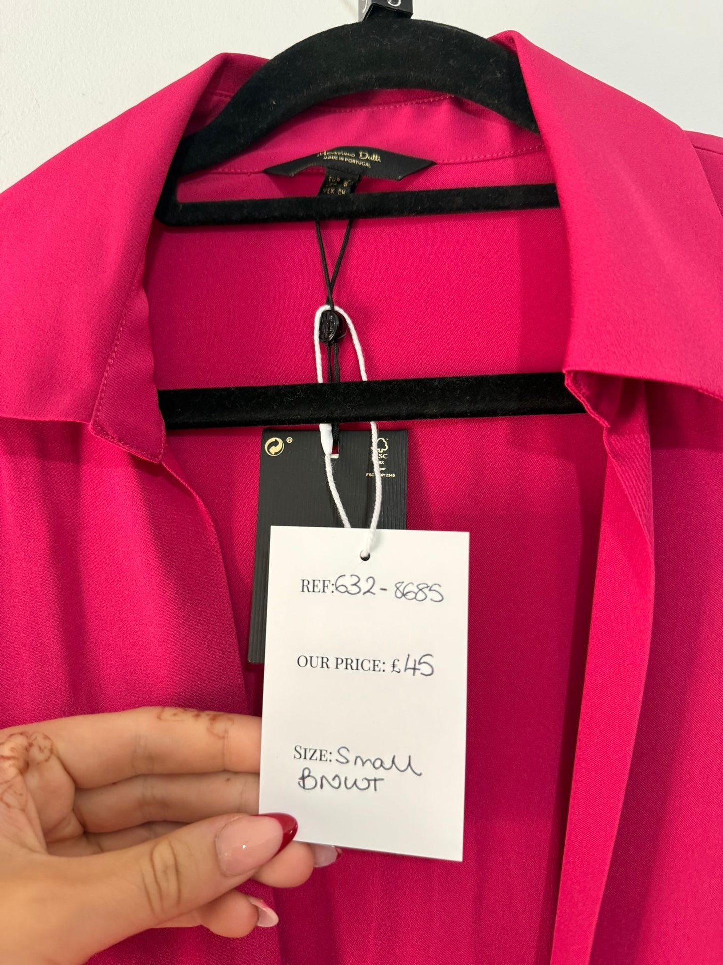 Preloved NEW Fuchsia Pink Massimo Dutti Long Dress, Size S