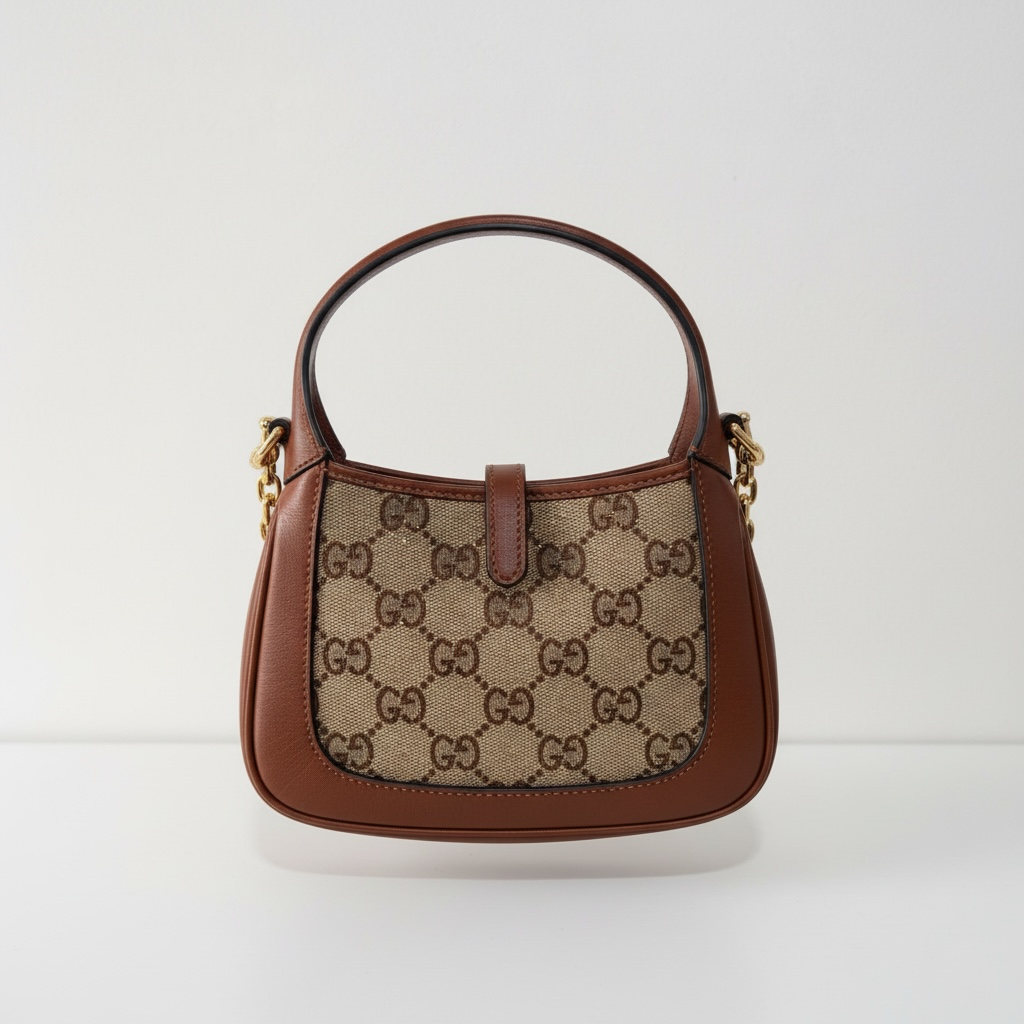 Preloved Re-edition Gucci Jackie 1961 Mini Crystal, GG Supreme and Leather Mini