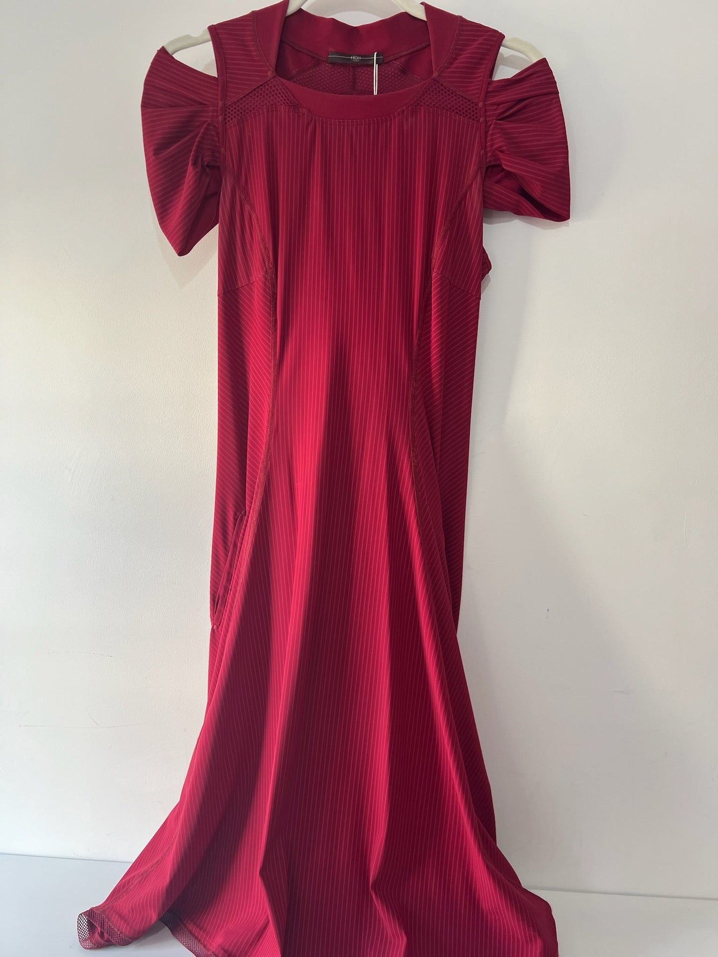 Preloved Burgundy High tech Dress, 8