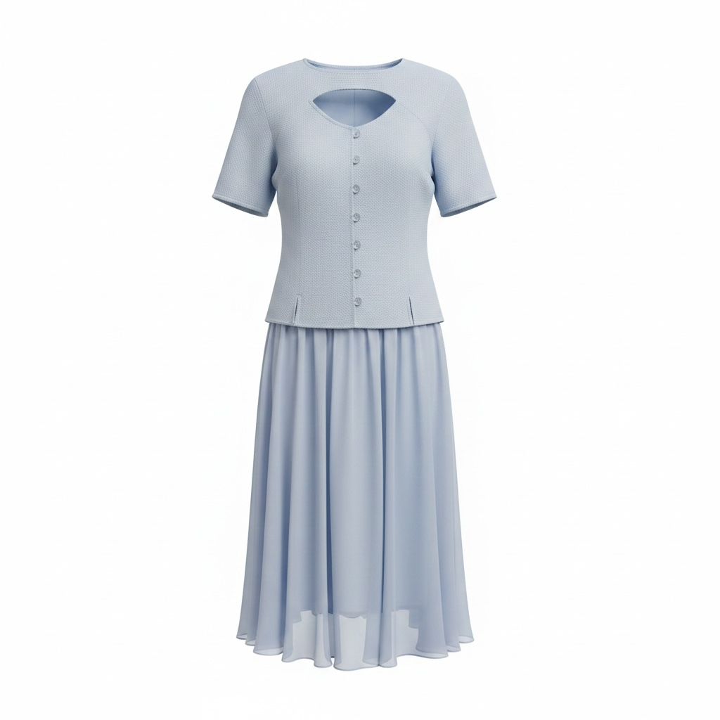 Preloved, Blue Tom Bowker  Skirt Set, UK 10