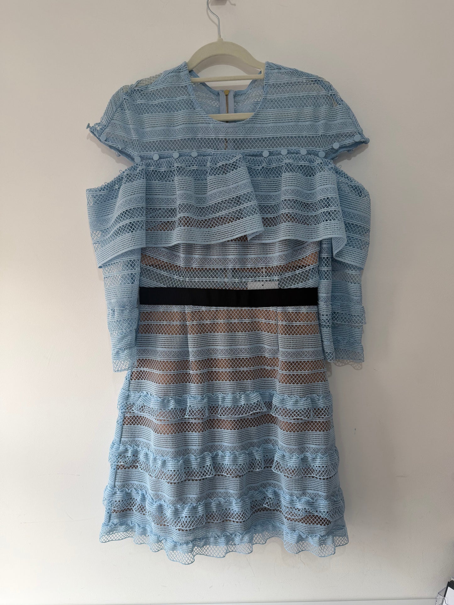 Preloved, Blue Self-Portrait Dress, UK 8