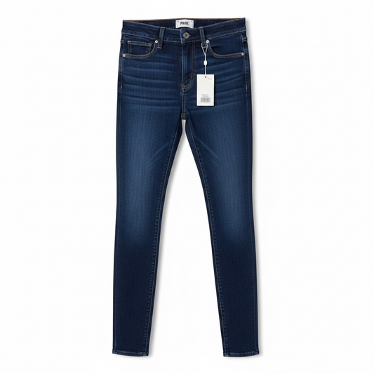 Preloved Blue Paige Straight Leg Jeans, Waist 25 (Size 8)