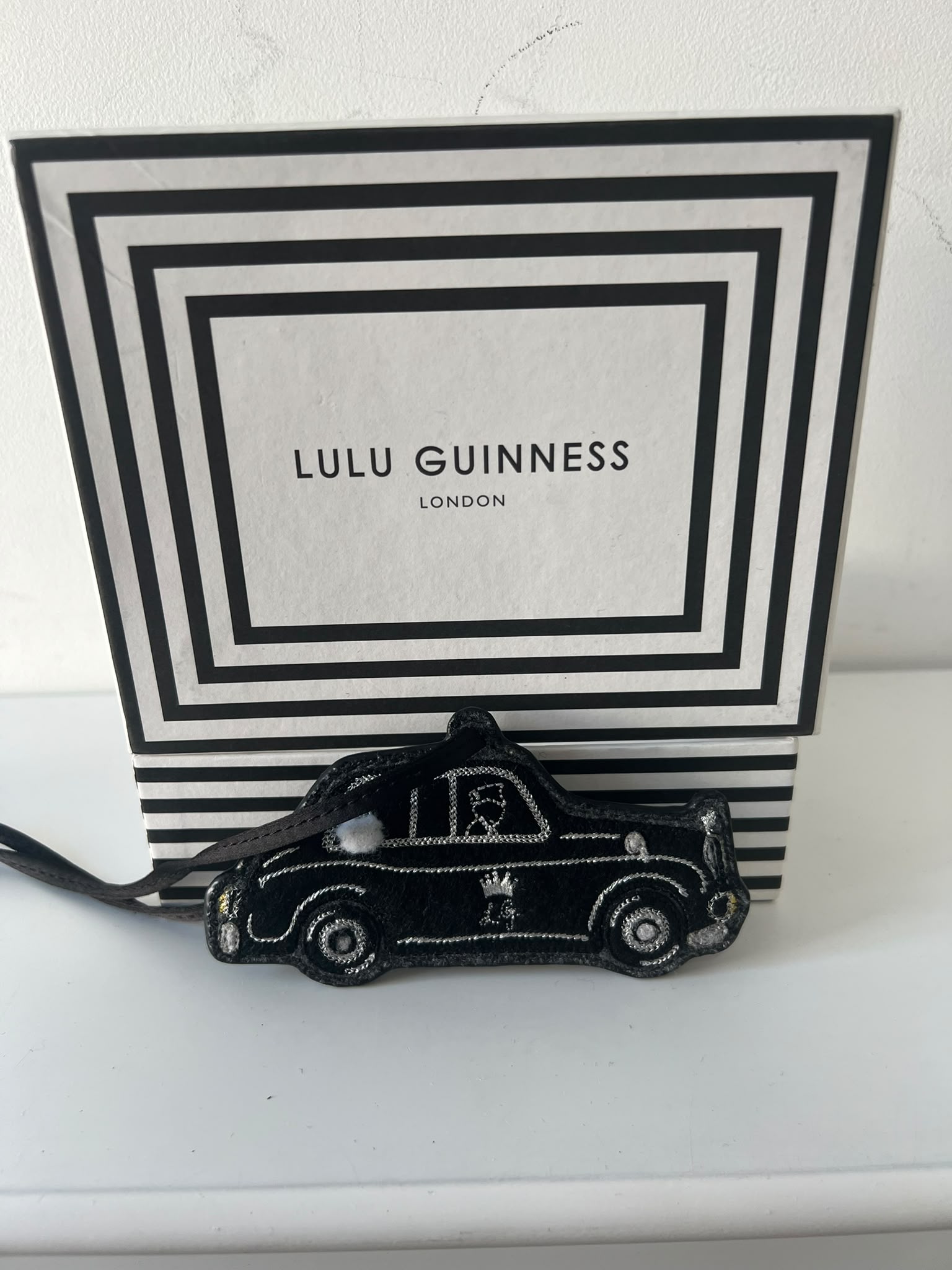 Preloved Black Lulu Guiness Keyring