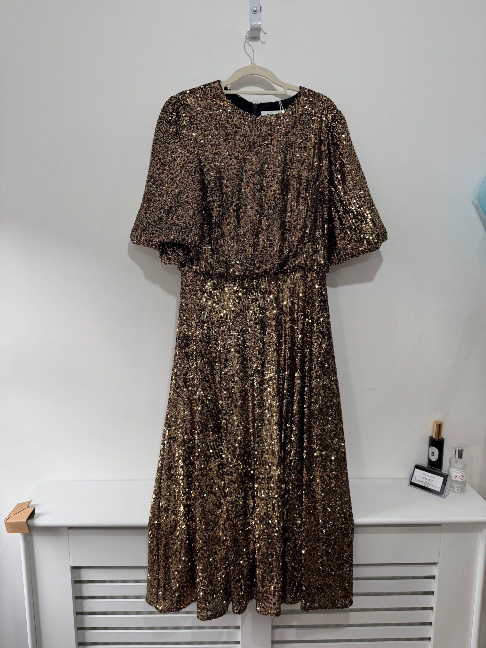 Preloved, Gold Cefinn Dress, Size 12