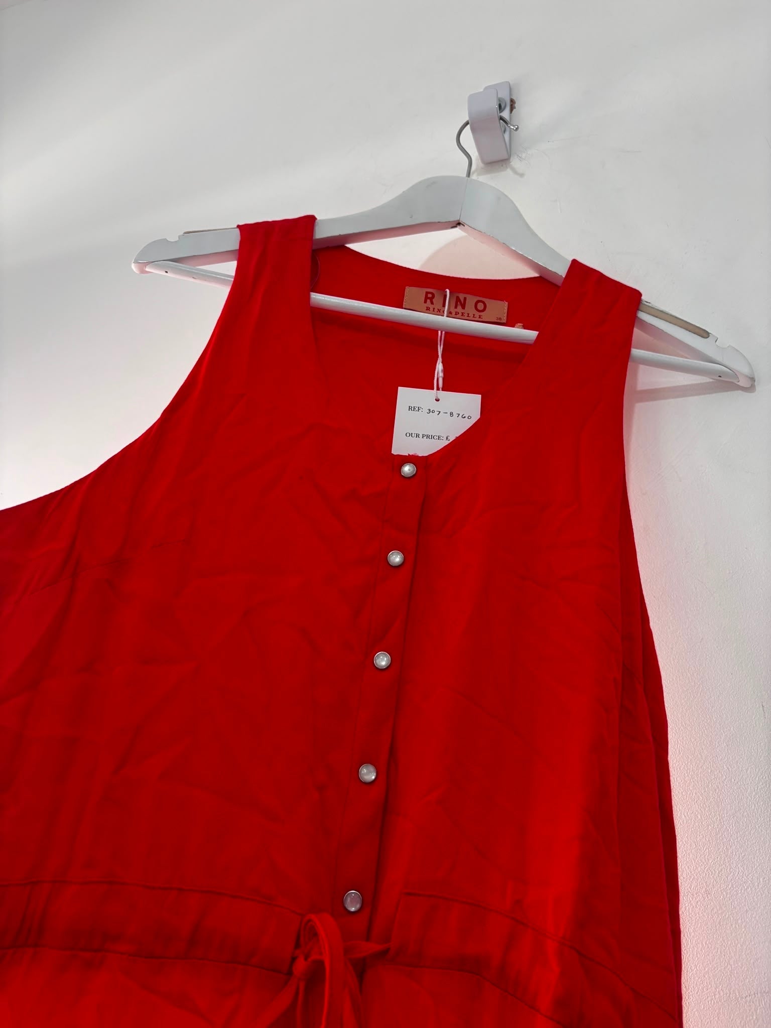 Preloved Red Rino & Pelle Dress, Medium