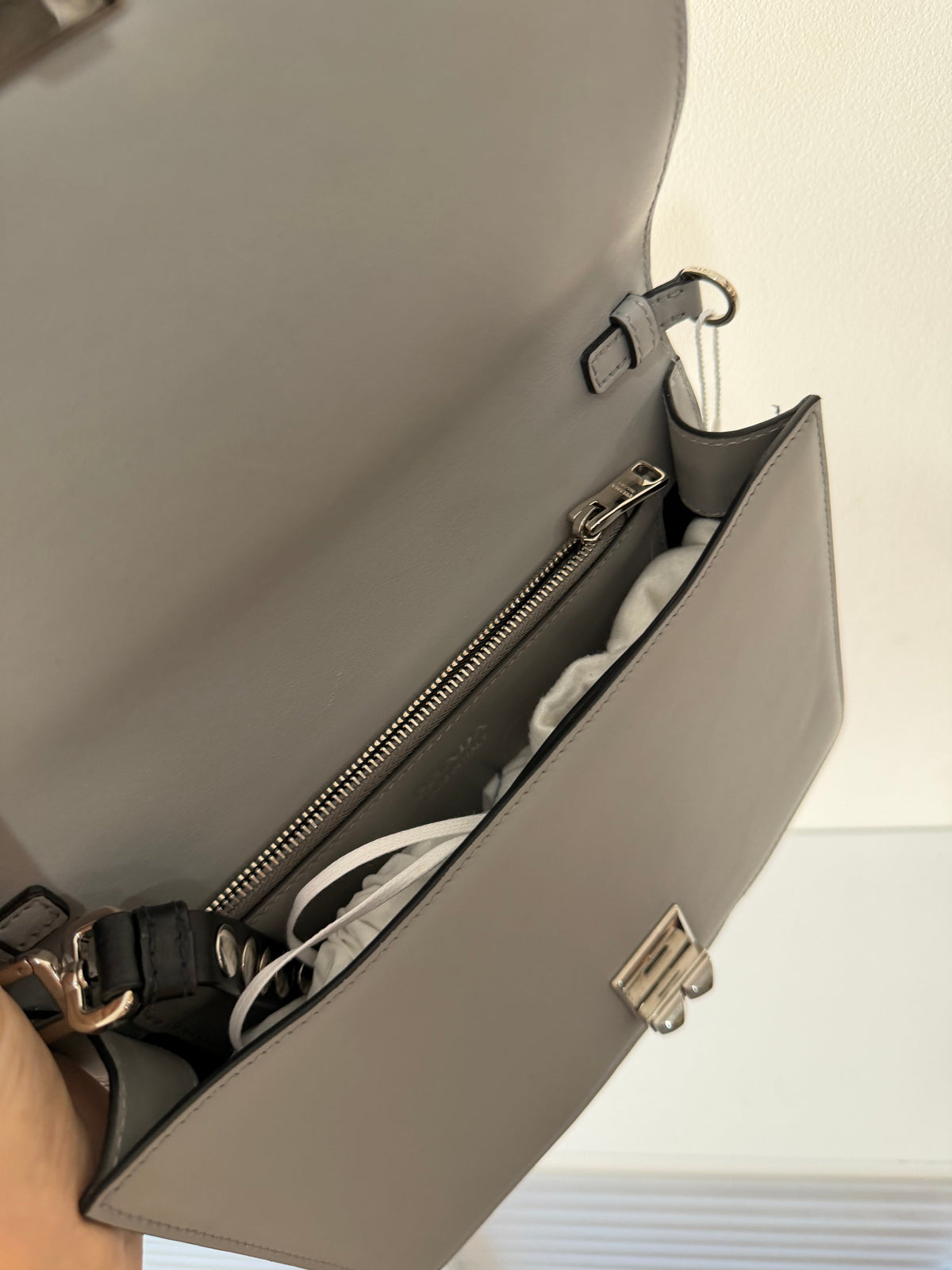 Preloved Light Grey Prada Bag
