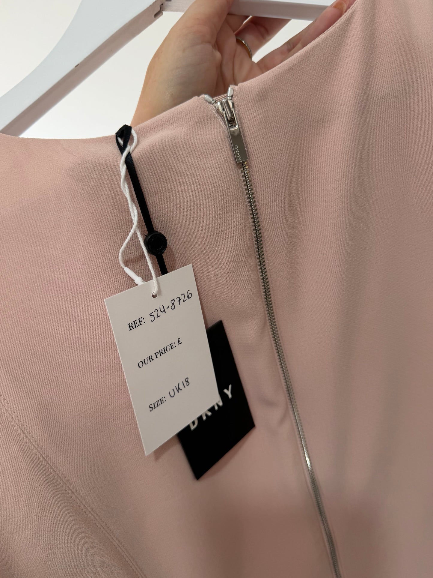 Preloved, Blush Pink DKNY Dress, UK 18