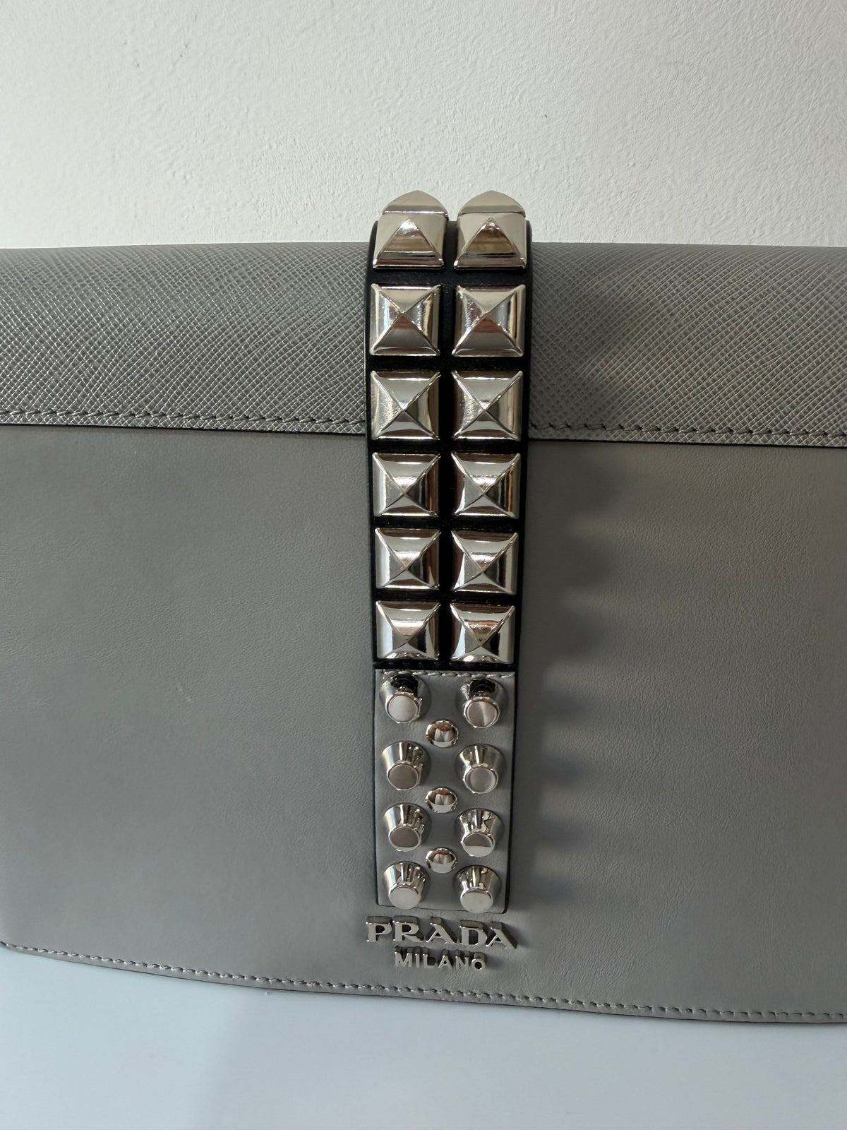 Preloved Light Grey Prada Bag