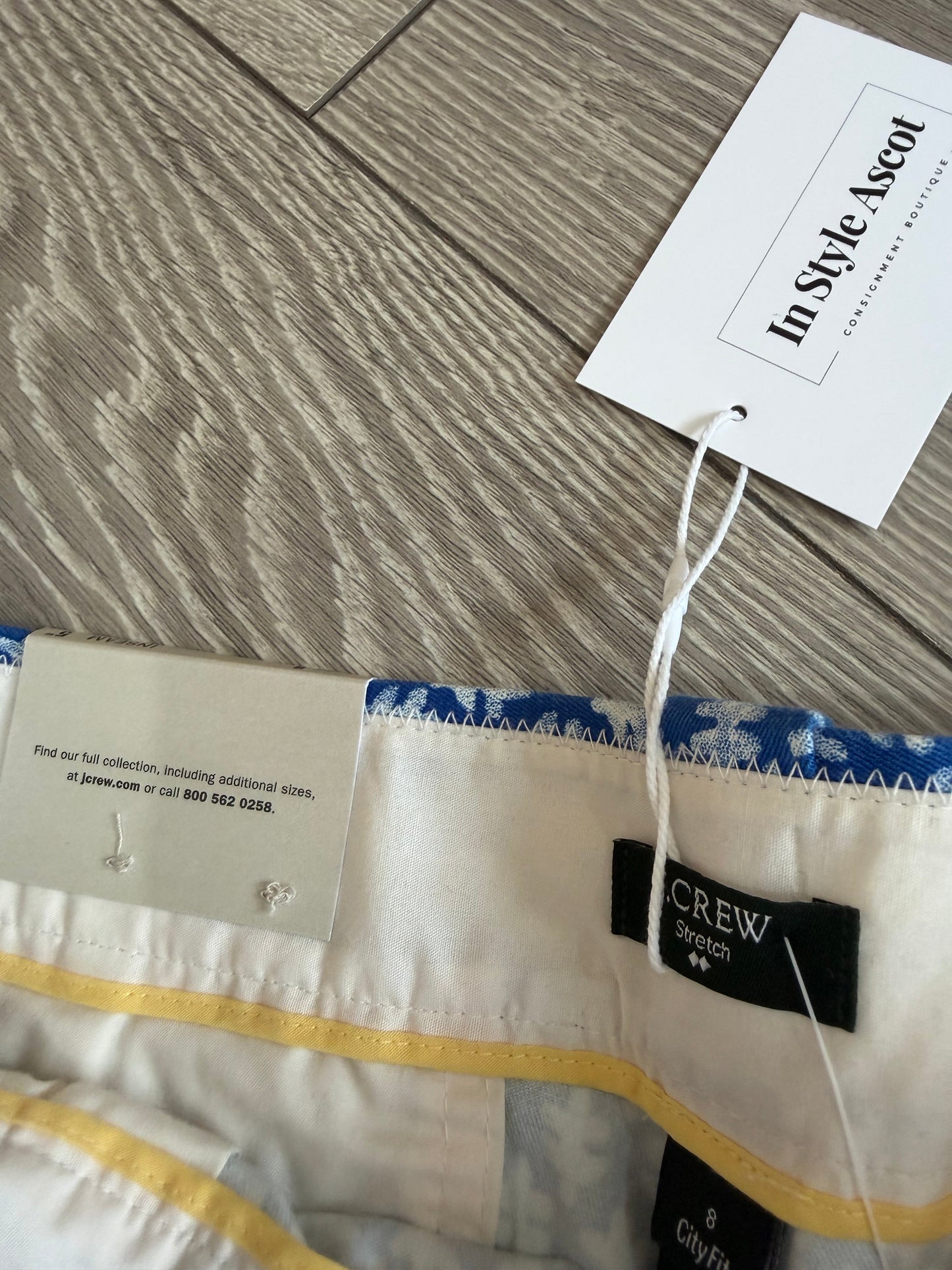Preloved Brand New Blue J Crew Shorts, Size 8