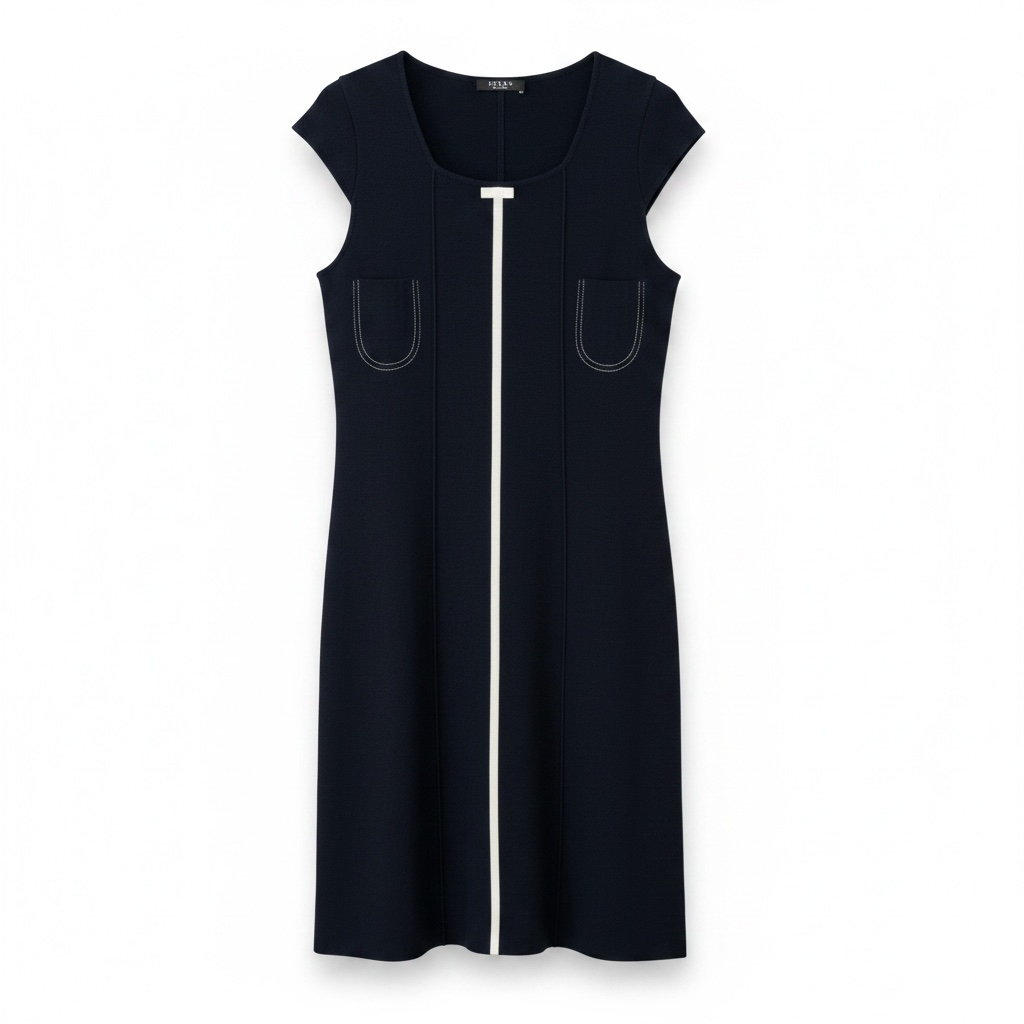 Preowned Navy Neera Dress, Size 14
