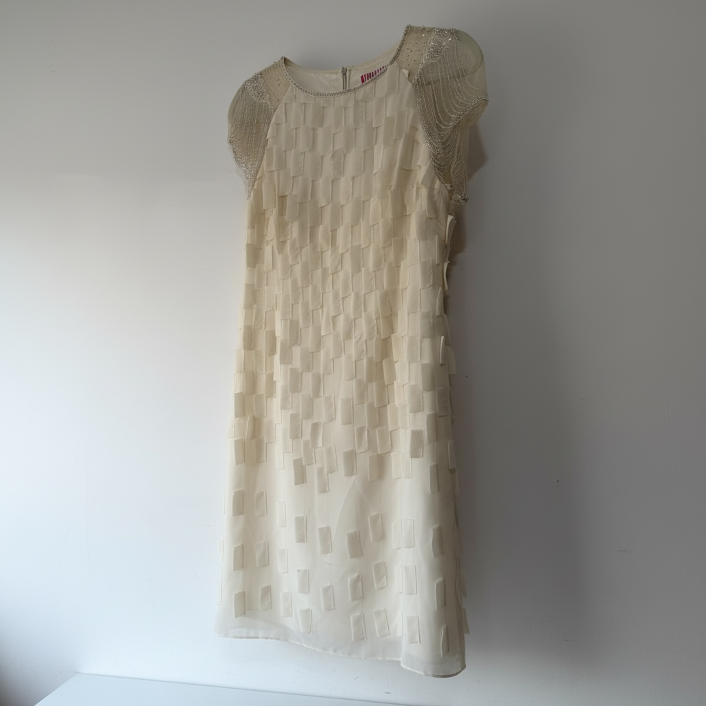 Preloved Cream Fran Jane Dress, Medium