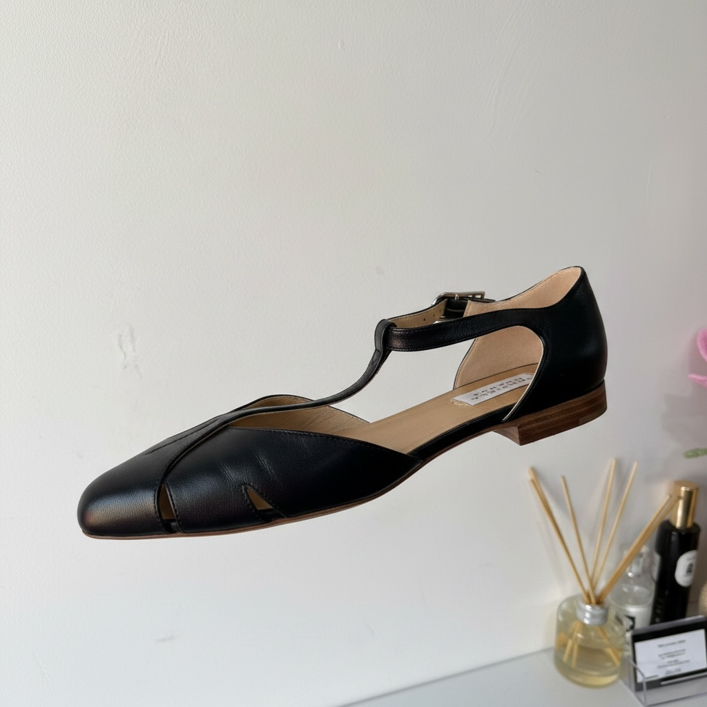 Preloved Black Gabriela Hearst Flats, 5