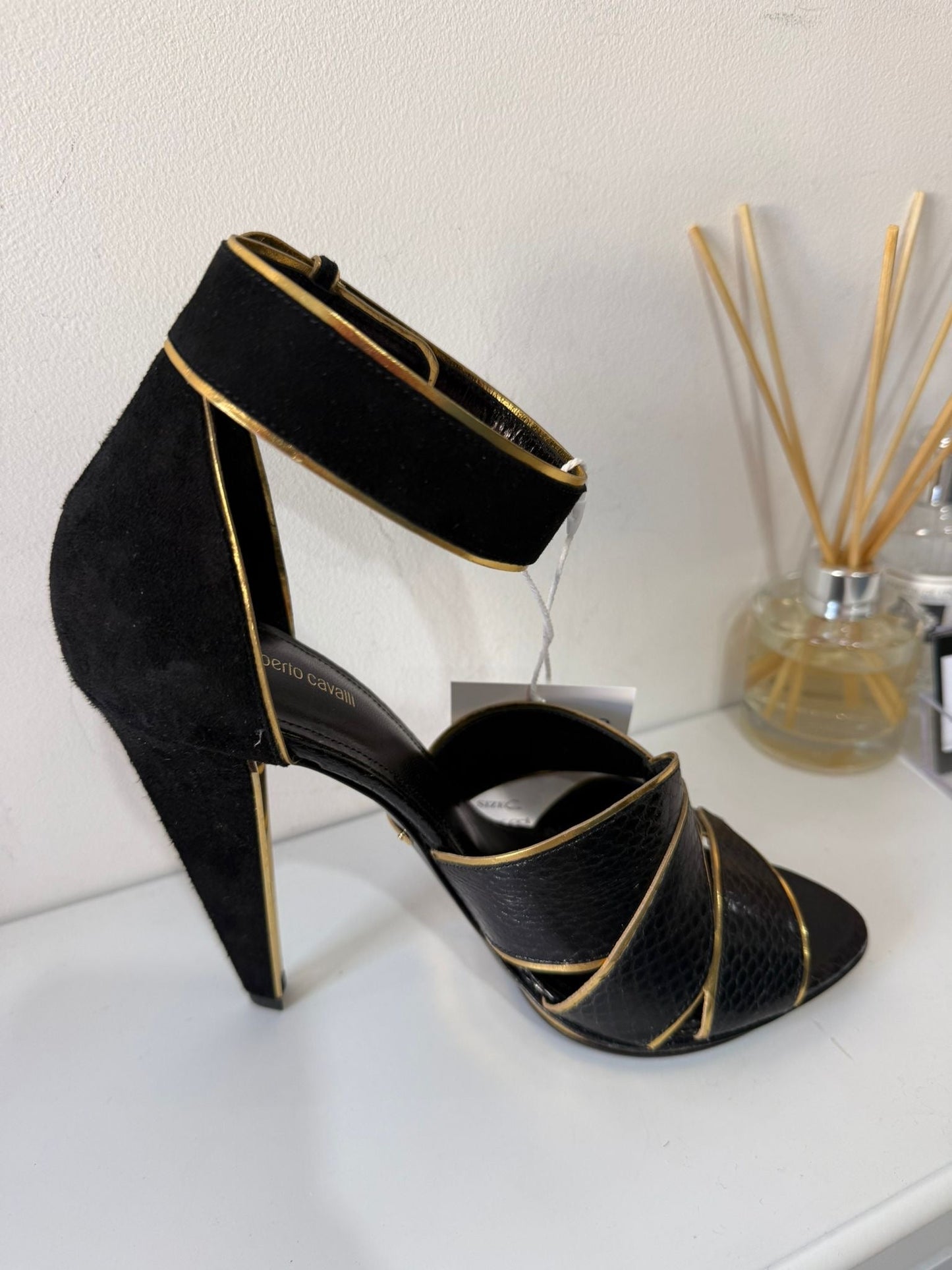 Preloved, Black Roberto Cavalli Heels, Size 39 - UK 6