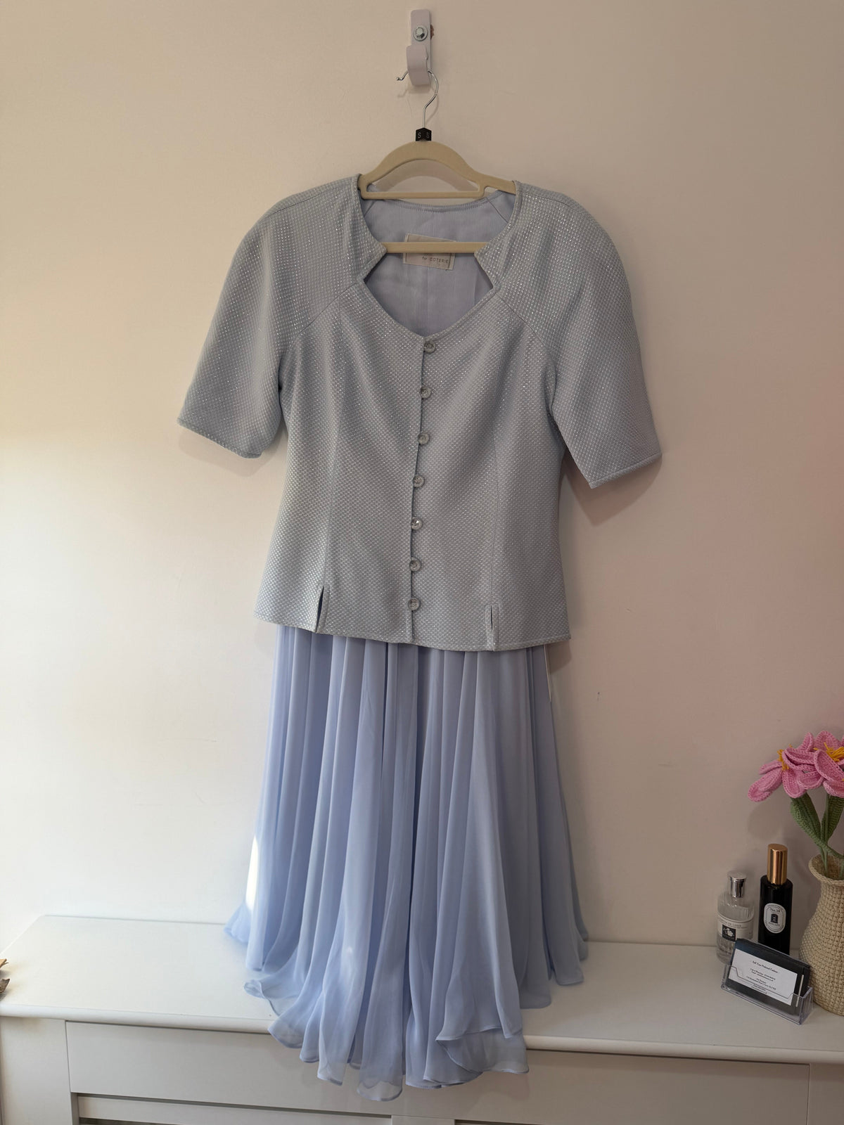 Preloved, Blue Tom Bowker  Skirt Set, UK 10