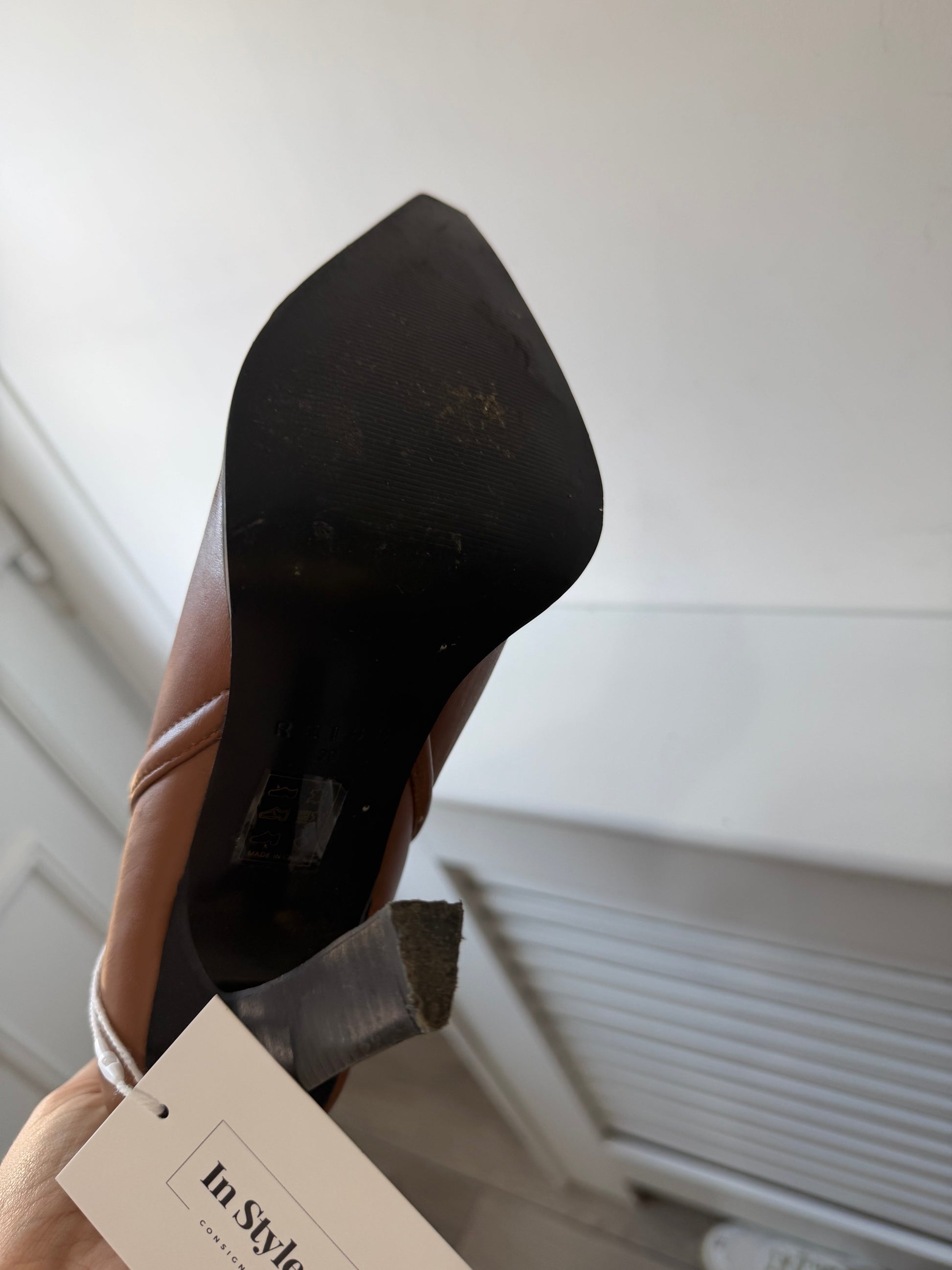 Preloved Brown Reiss Knee High Boots, Size 6 (39)